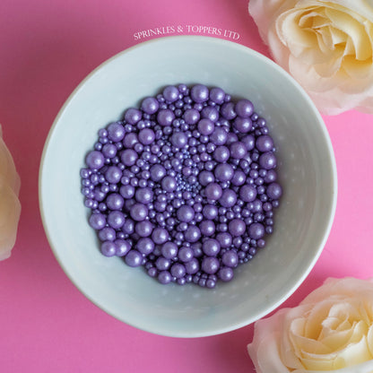 Purple Shimmer Pearls Mix