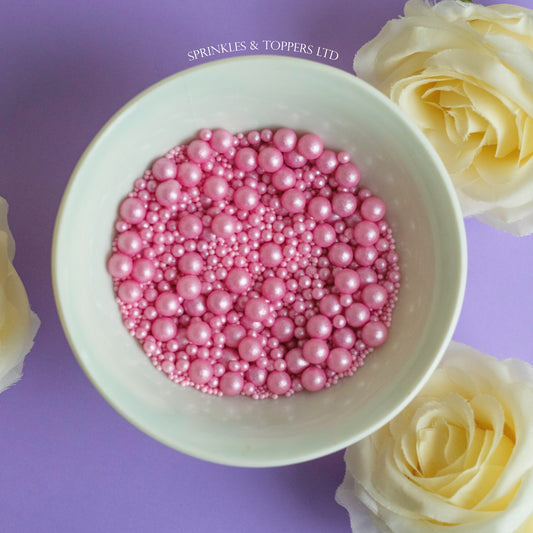 Pink Shimmer Pearls Mix