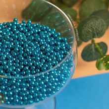 Load image into Gallery viewer, Blue Metallic 4mm Pearls