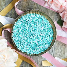 Load image into Gallery viewer, Turquoise Confetti &amp; Pearls Sprinkles Mix
