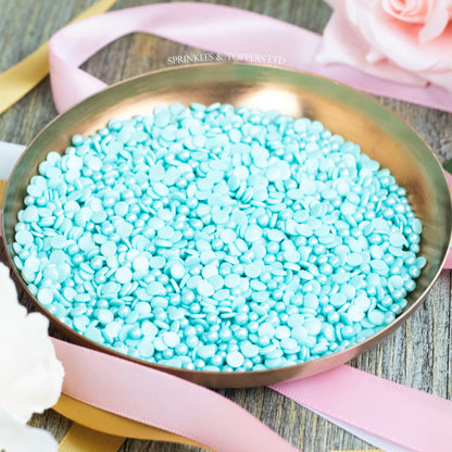 Turquoise Confetti & Pearls Sprinkles Mix