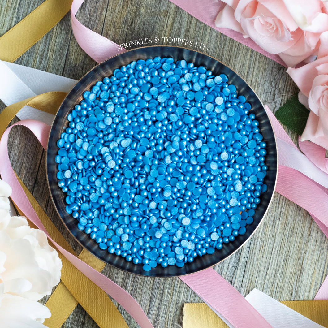 Blue Confetti & Pearls Sprinkles Mix