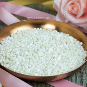 White Confetti & Pearls Sprinkles Mix