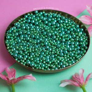 Green Metallic Pearls Mix