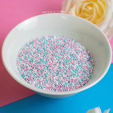 Load image into Gallery viewer, Pink White &amp; Turquoise Shimmer Mini Pearls (1mm)