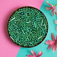 Load image into Gallery viewer, Green Metallic Pearls &amp; Rods Mix