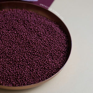 Burgundy Shimmer Mini Pearls (1mm)