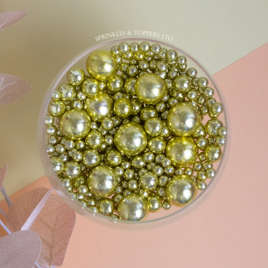 Metallic Gold Chocolate Balls Mix