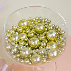 Metallic Gold Chocolate Balls Mix