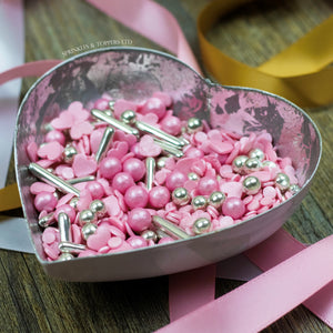 Pink Champagne Sprinkles Mix Cupcake / Cake Decorations Sprinkles