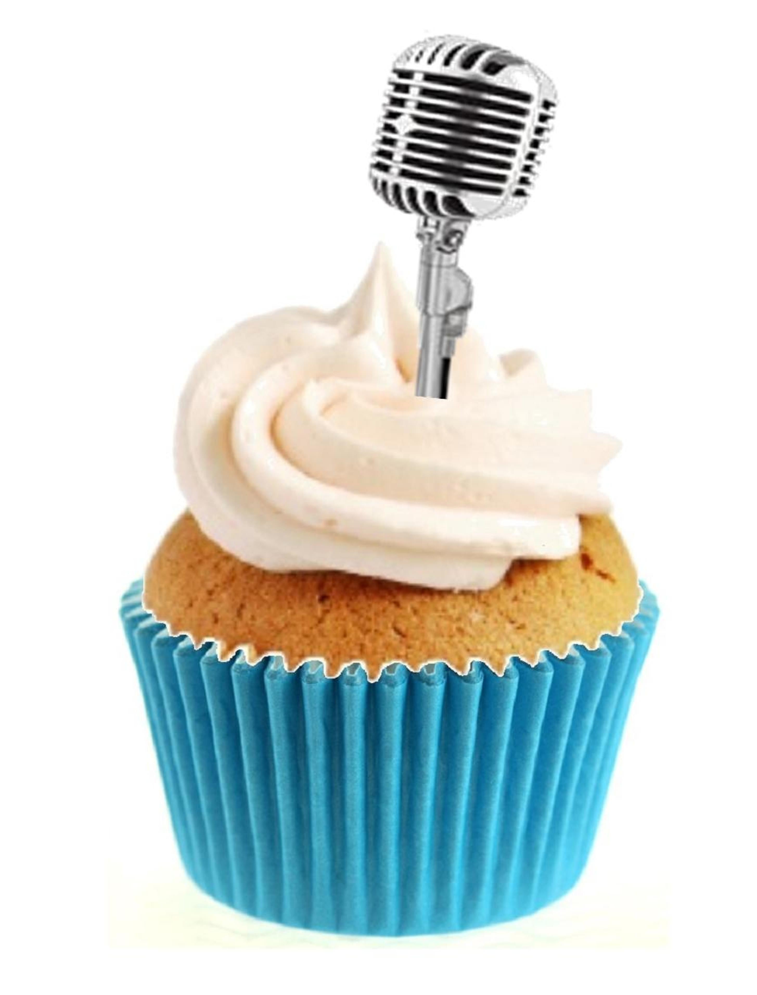 Microphone Happy Birthday 225-A090 Cake Topper | JB Cookie Cutters