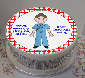 Personalised Best Dr Ever 8" Icing Sheet Cake Topper