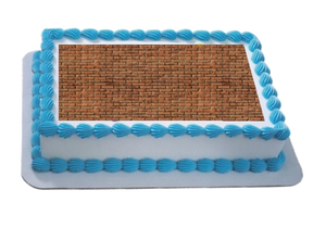 Brick Wall Effect A4 Themed Icing Sheet  Icing sheet cake toppers are a great way to decorate any themed cake  Easy Peel Icing Sheet - No Fuss - Ready to pop straight onto your cake (full instructions included)