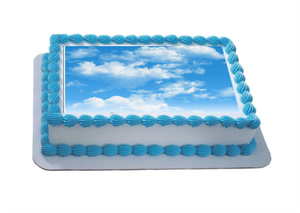 Clouds A4 Themed Icing Sheet  Icing sheet cake toppers are a great way to decorate any themed cake