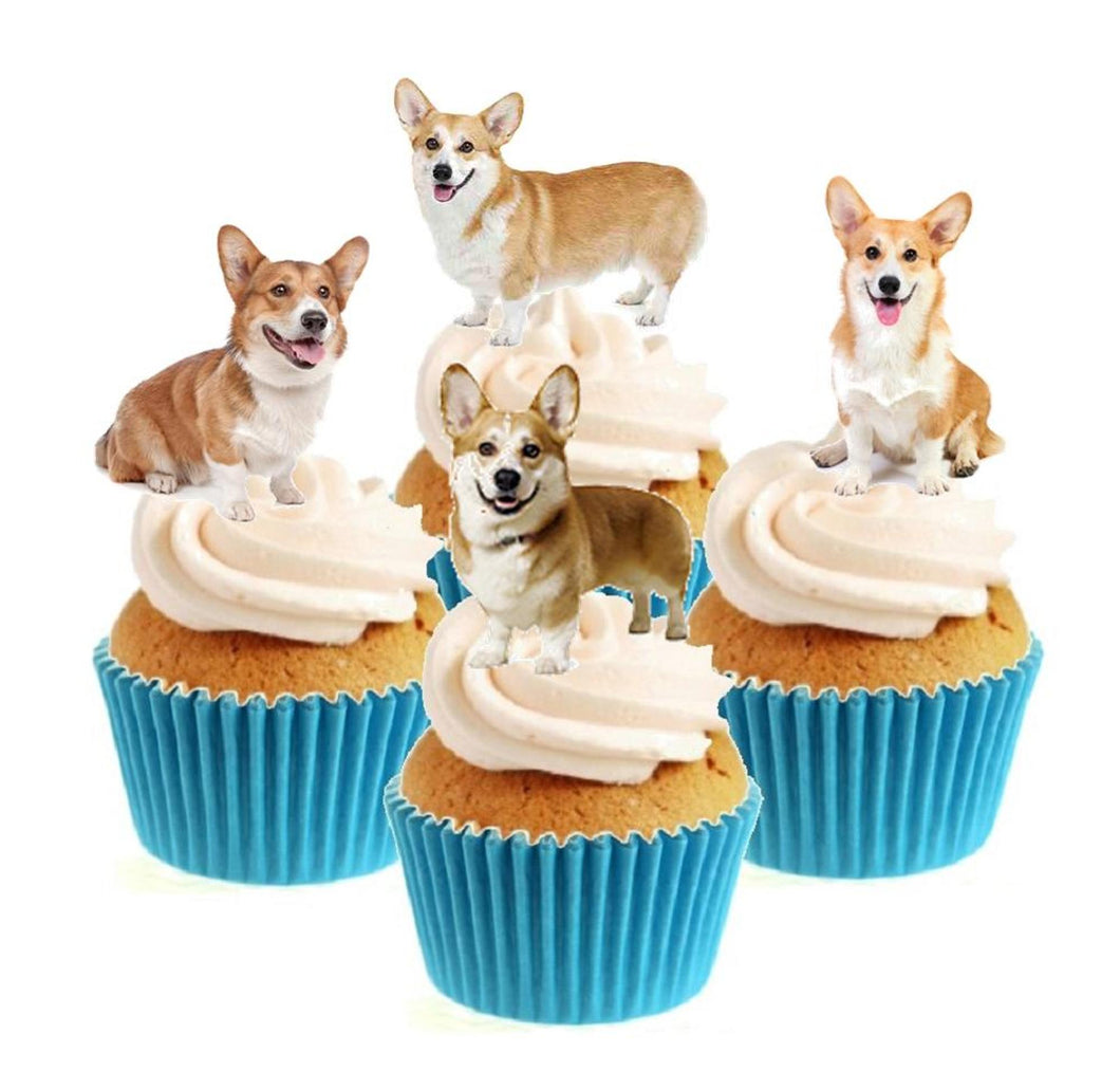 Corgi Collection Stand Up Cake Toppers (12 pack)