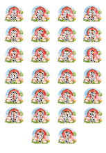 Load image into Gallery viewer, Alphabet Farmyard Animals (any letter) 8&quot; Icing Sheet Cake Topper