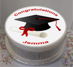 Personalised Congratulations Graduate 8" Icing Sheet Cake Topper