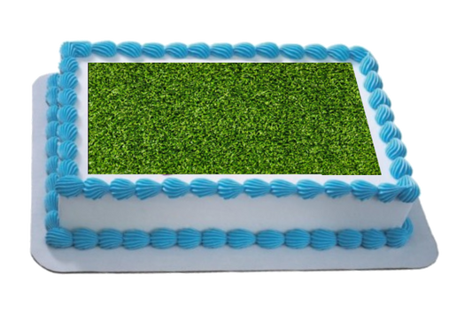 Grass A4 Themed Icing Sheet  Icing sheet cake toppers are a great way to decorate any themed cake