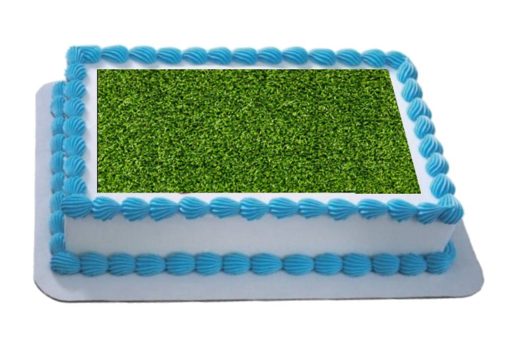 Grass A4 Themed Icing Sheet  Icing sheet cake toppers are a great way to decorate any themed cake