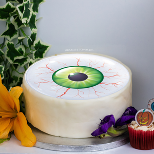 Green Eyeball 8" Icing Sheet Cake Topper