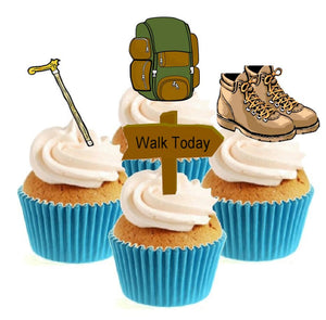 Hillwalking Collection Stand Up Cake Toppers (12 pack)