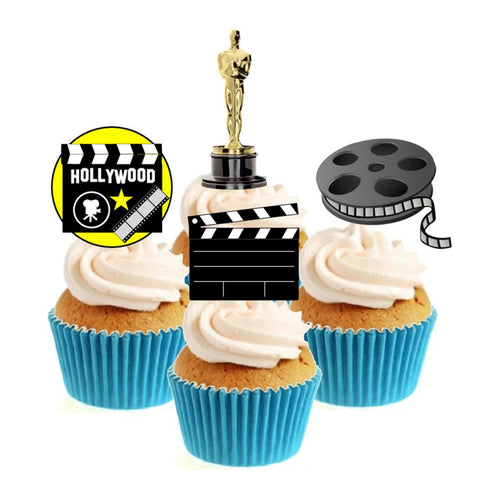 Hollywood Movie Collection Stand Up Cake Toppers (12 pack)