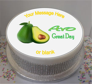 Personalised Avo Great Day 8" Icing Sheet Cake Topper