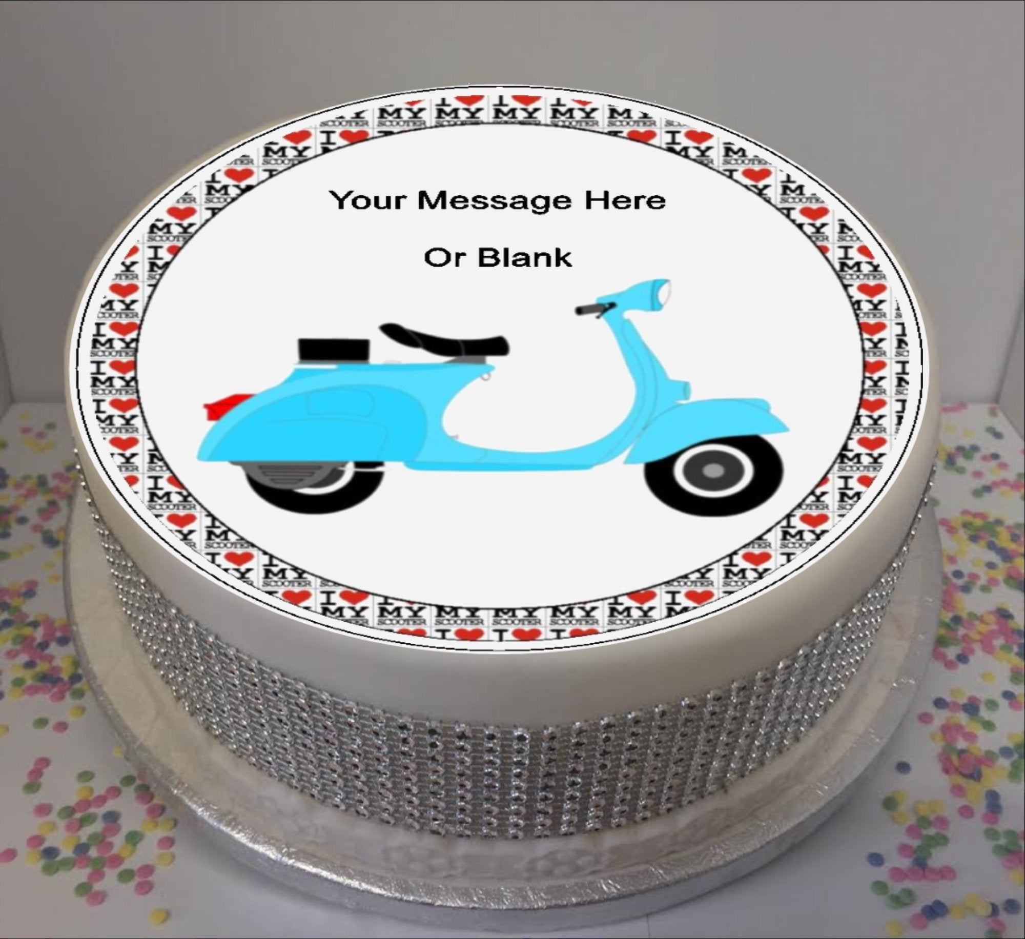 Man riding a Scooter Birthday Cake | Imaginative Icing - Cakes -  Scarborough, York, Malton, Leeds, Hull, Bridlington, Whitby, Filey, and  across the UK