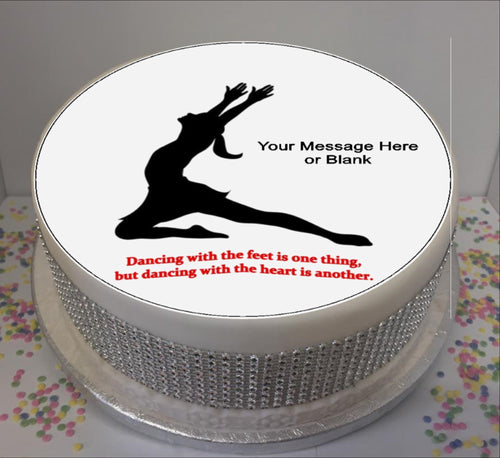 Personalised Dancer Silhouette & Quote 8