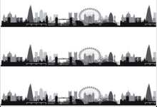 Load image into Gallery viewer, London Skyline Edible Icing Cake Ribbon / Side Strips