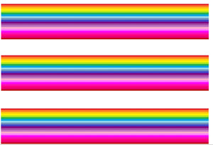 BRIGHT RAINBOW EDIBLE ICING CAKE RIBBON / SIDE STRIPS   Use instead of traditional ribbon to decorate the sides of your cakes  Edible fondant icing, perfect for that special occasion