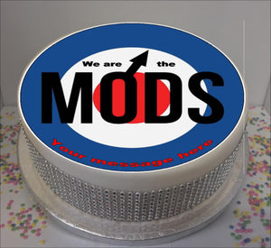 Personalised We Are The Mods 8" Icing Sheet Cake Topper