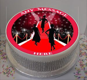 Personalised Red Carpet Event (B) Scene 8" Icing Sheet Cake Topper