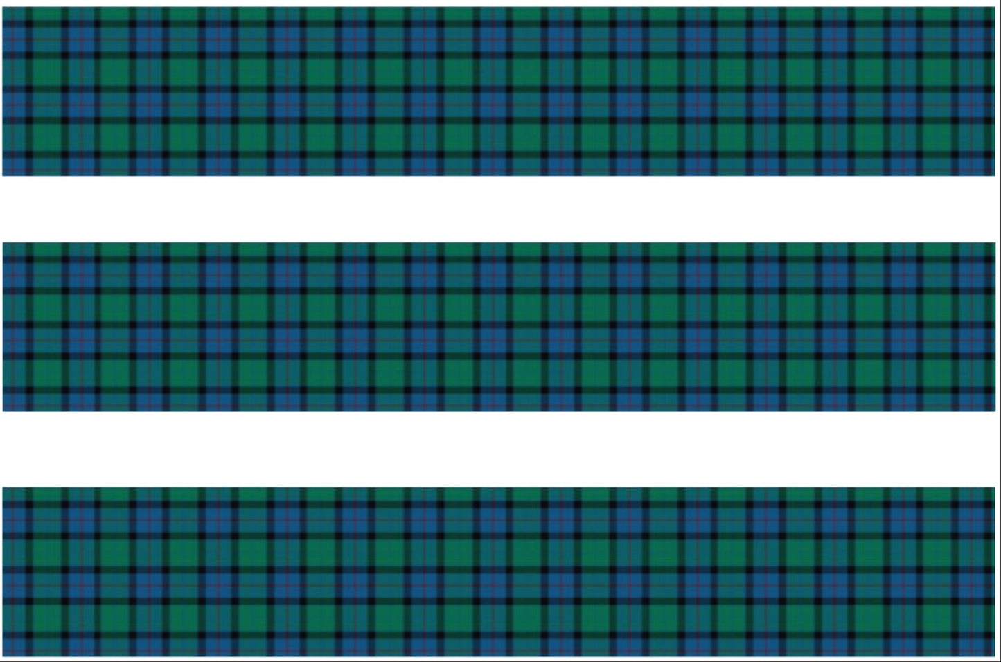 Flower Of Scotland Tartan Edible Icing Cake Ribbon