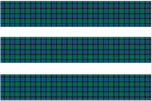Load image into Gallery viewer, Flower Of Scotland Tartan Edible Icing Cake Ribbon / Side Strips