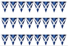 Load image into Gallery viewer, Scotland Flag Bunting Edible Icing Cake Ribbon / Side Strips