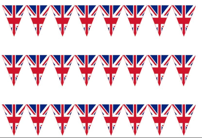 Union Jack Bunting Edible Icing Cake Ribbon