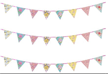 Load image into Gallery viewer, Vintage Bunting Edible Icing Cake Ribbon / Side Strips