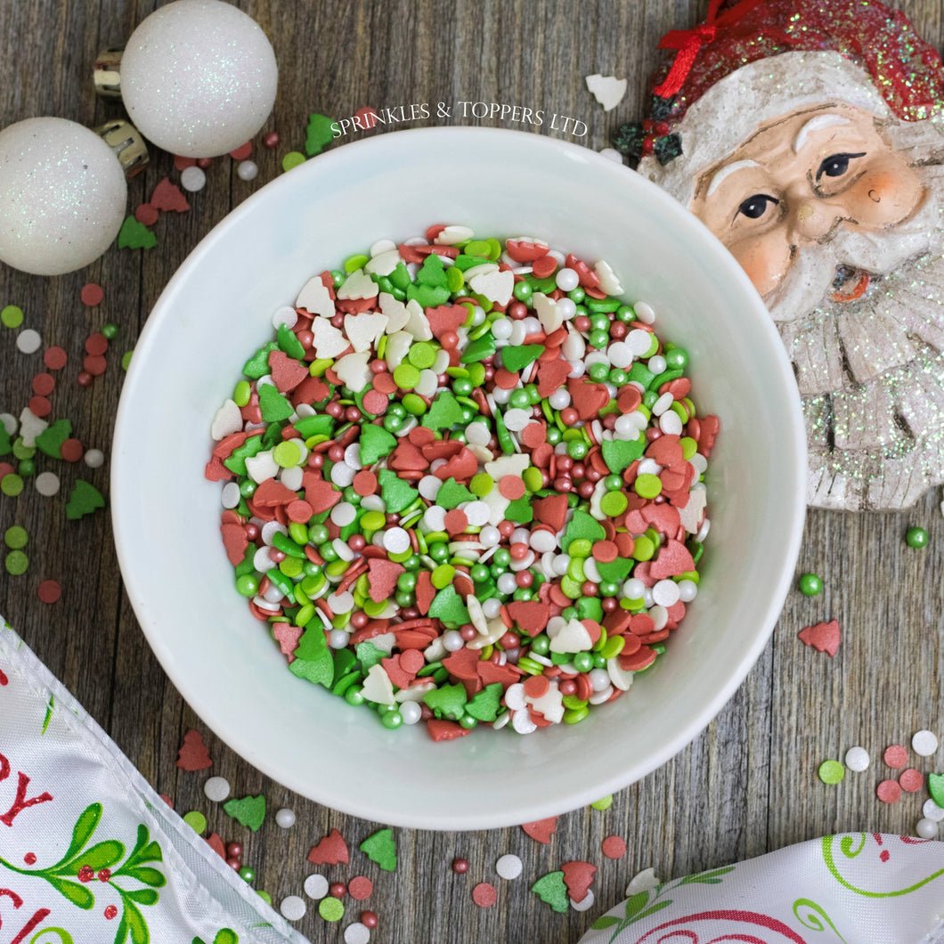 Jingle Bell Rock Sprinkles Mix Cupcake / Cake Decorations Sprinkles