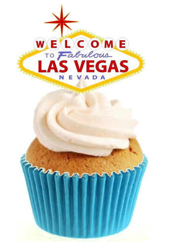 Welcome to Vegas Stand Up Cake Toppers (12 pack)