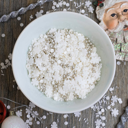 Let It Snow Sprinkles Mix Cupcake / Cake Decorations Sprinkles