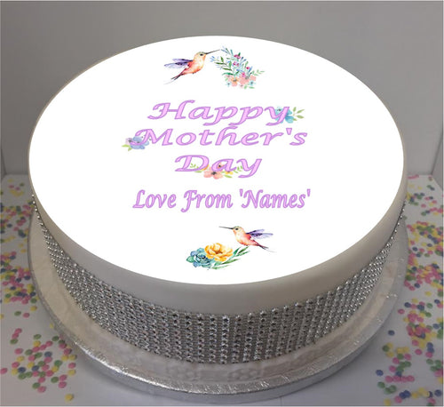 Personalised Mother's Day Hummingbirds & Flowers 8