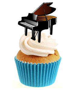 Piano Stand Up Cake Toppers (12 pack)