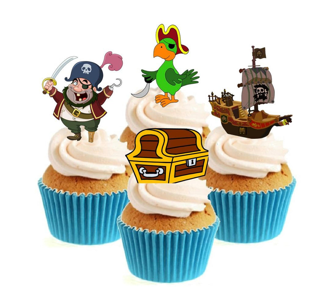 Pirate Collection Stand Up Cake Toppers (12 pack)