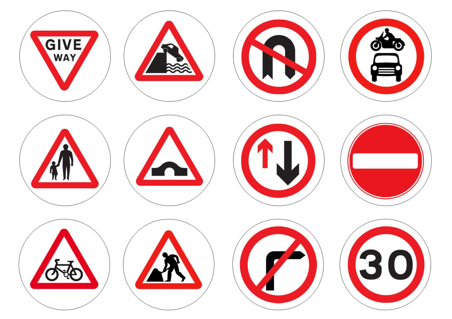 Road Signs 2" discs