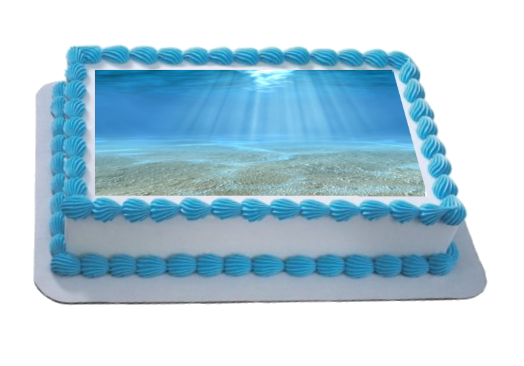 Underwater Scene A4 Themed Icing Sheet