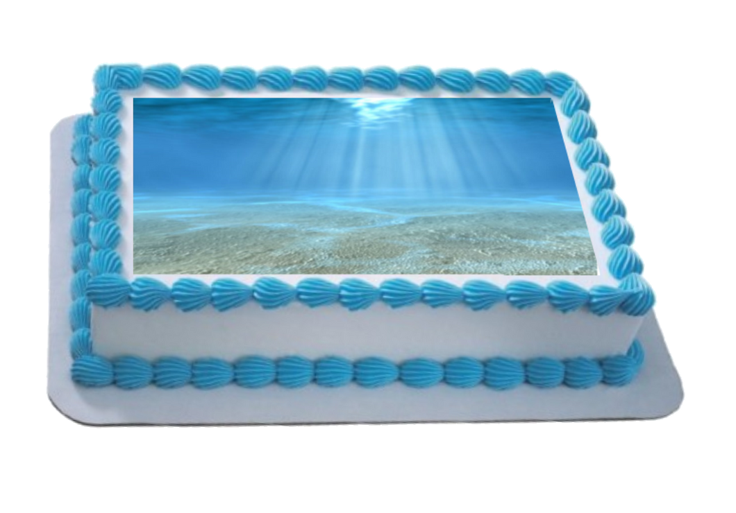 Underwater Scene A4 Themed Icing Sheet