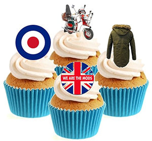 We Are The Mods Collection Stand Up Cake Toppers (12 pack)