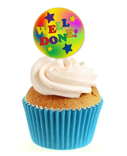 Well Done Stand Up Cake Toppers (12 pack)