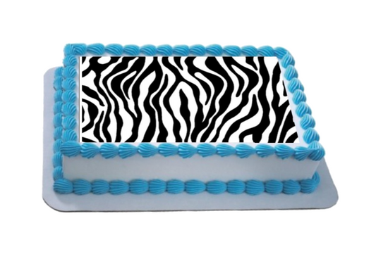 Zebra A4 Themed Icing Sheet